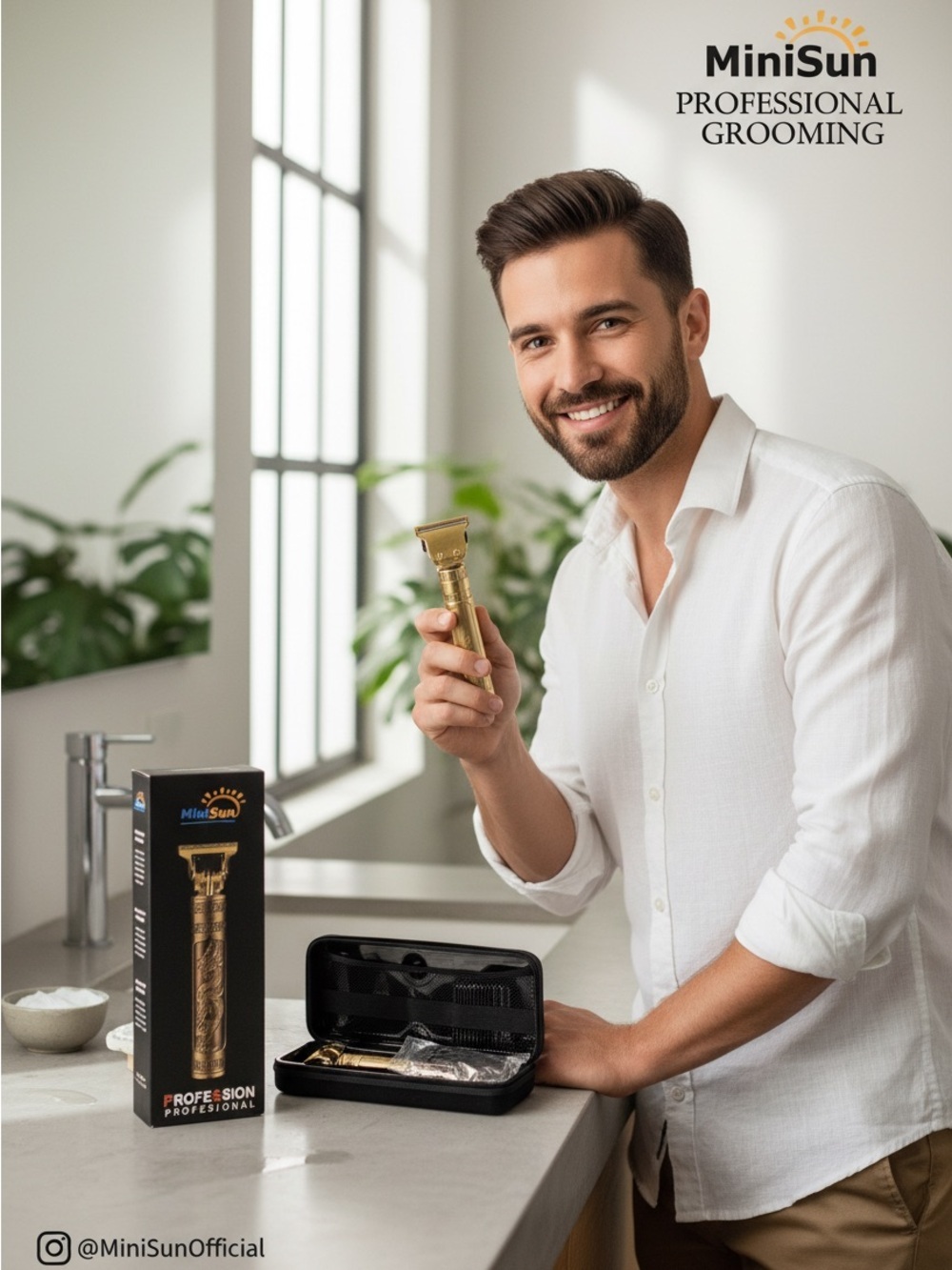 Gold T Blade Trimmer Men Precision Grooming